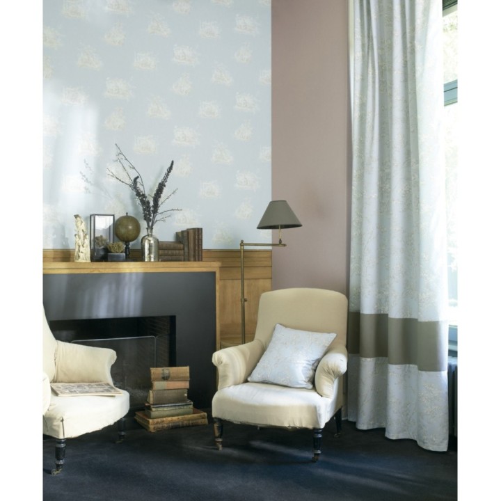 Papel pintado Toile de jouy - Montpellier 126487