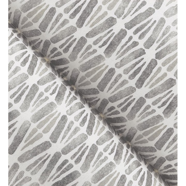 Papel pintado geométrico de trazos de acuarela sobre fondo texturizado - Kampala Marks 684316