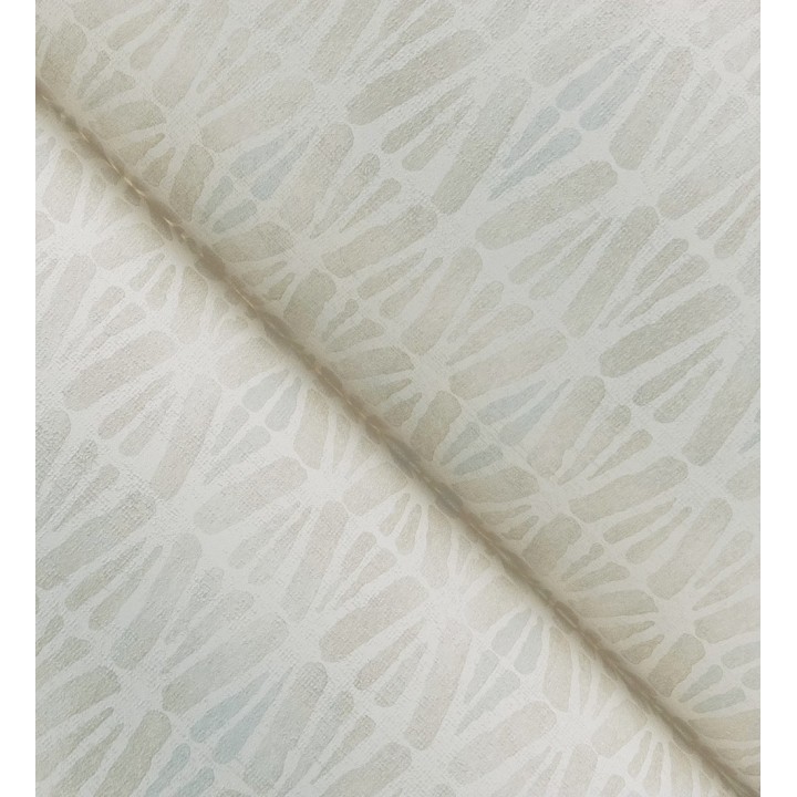 Papel pintado geométrico de trazos de acuarela sobre fondo texturizado - Kampala Marks 684317