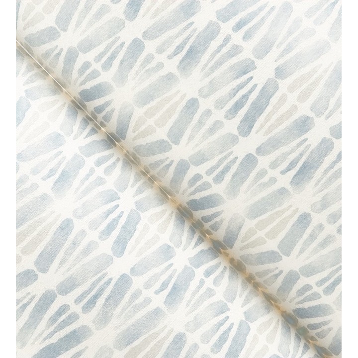 Papel pintado geométrico de trazos de acuarela sobre fondo texturizado - Kampala Marks 684320