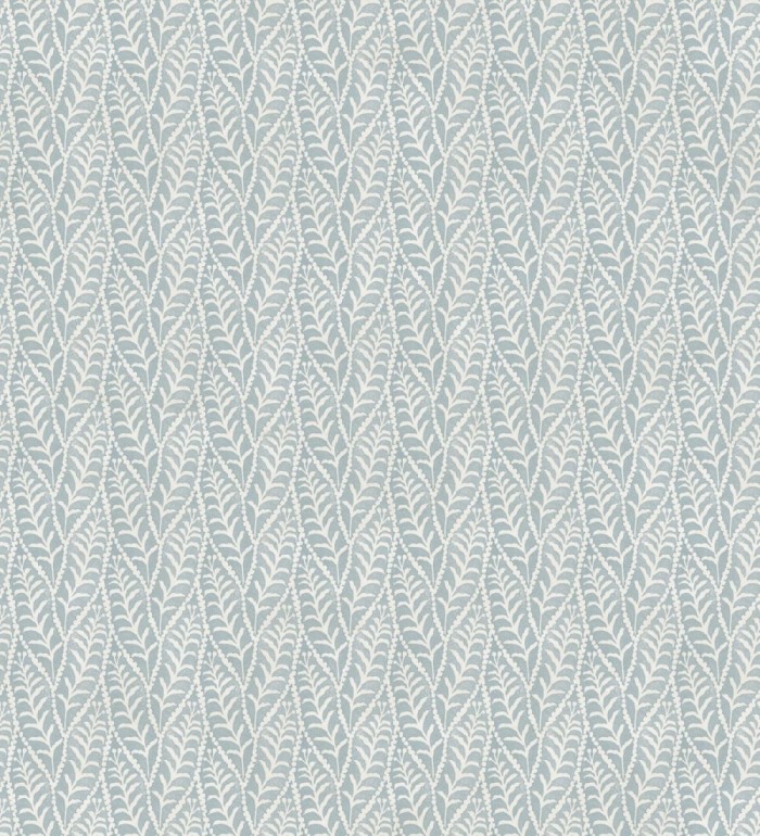 Papel pintado de hojas azules entrelazadas estilo cottage country - Kigali Leaves 684322