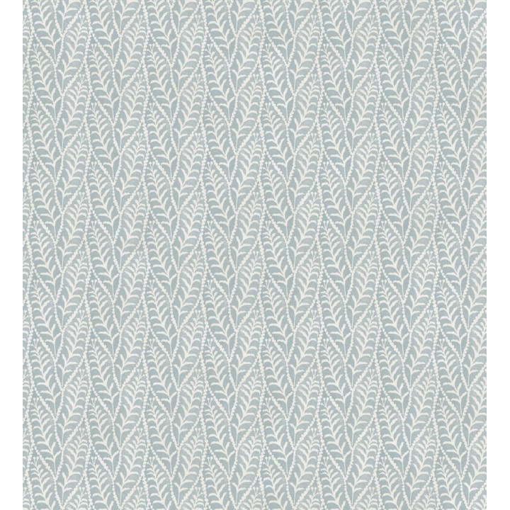 Papel pintado de hojas azules entrelazadas estilo cottage country - Kigali Leaves 684322