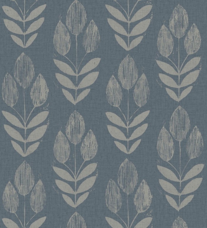 Papel pintado tulipanes textura lino y estilo provenzal - Early Tulipbud 684326