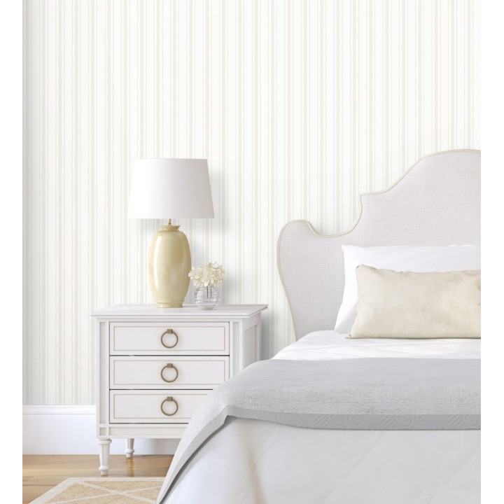 Papel pintado rayas clásicas finas azul - Albert Stripes 126495