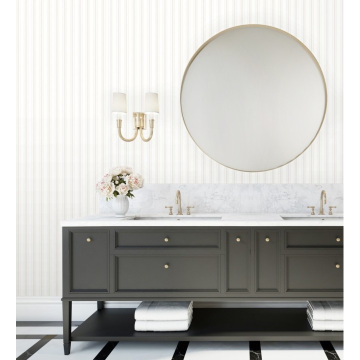 Papel pintado rayas clásicas finas azul - Albert Stripes 126495