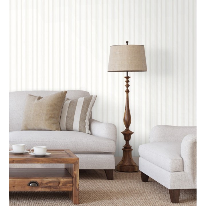 Papel pintado rayas clásicas finas azul - Albert Stripes 126495