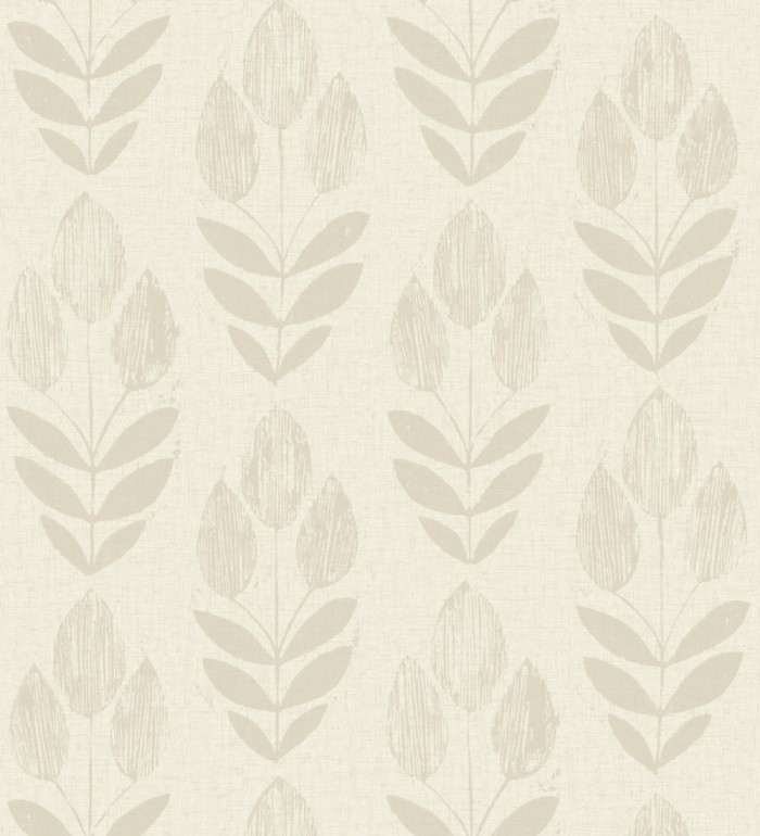 Papel pintado tulipanes textura lino y estilo provenzal - Early Tulipbud 684329