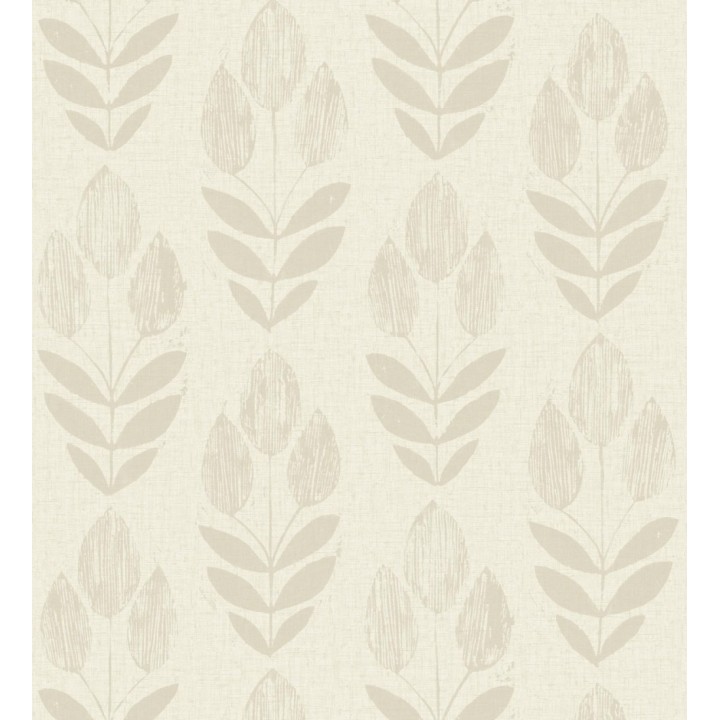 Papel pintado tulipanes textura lino y estilo provenzal - Early Tulipbud 684329