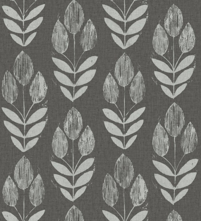 Papel pintado tulipanes textura lino y estilo provenzal - Early Tulipbud 684330