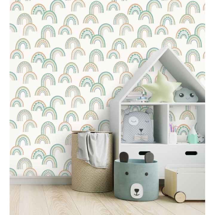Papel pintado de arcoíris mágicos estilo étnico - Arlo Happy 684343