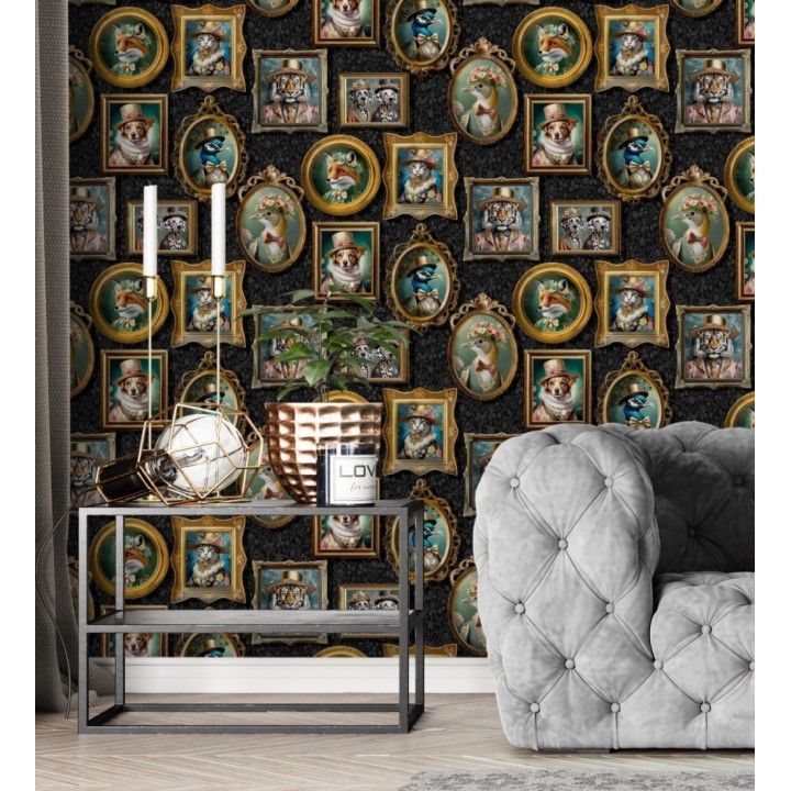 Papel pintado galería retratos animales aristócratas - Felix Dapper 684348