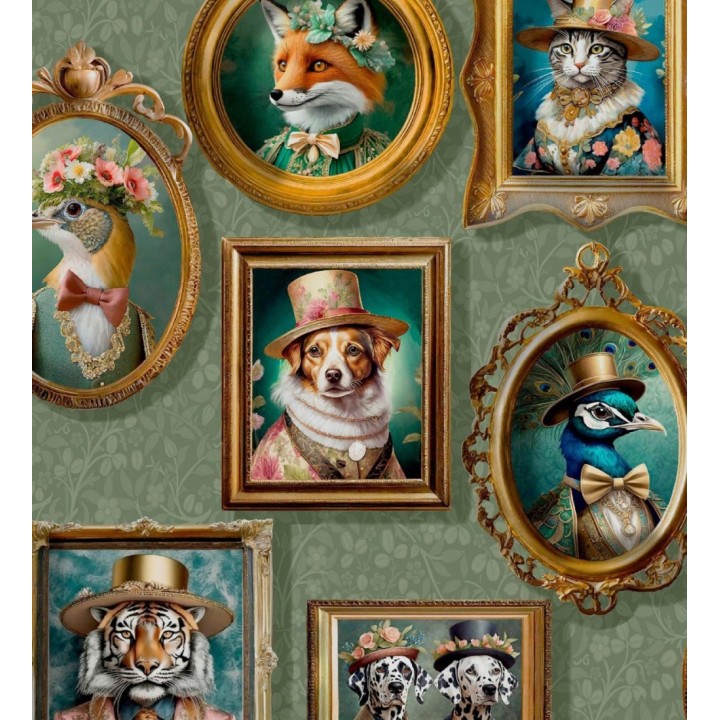 Papel pintado galería retratos animales aristócratas - Felix Dapper 684349