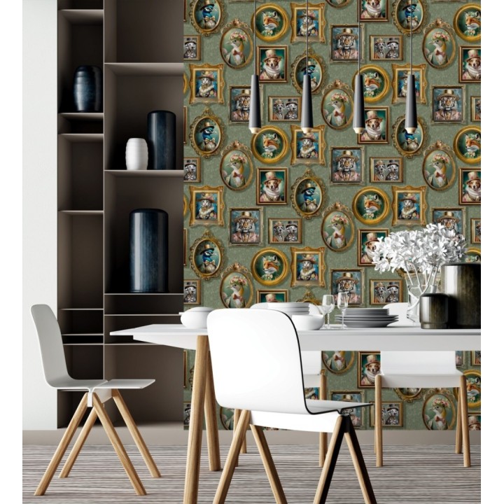 Papel pintado galería retratos animales aristócratas - Felix Dapper 684349