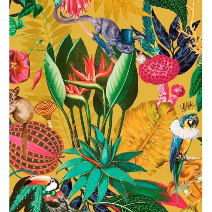 Papel pintado fauna victoriana en paraíso tropical - Wallace Exotic 684357