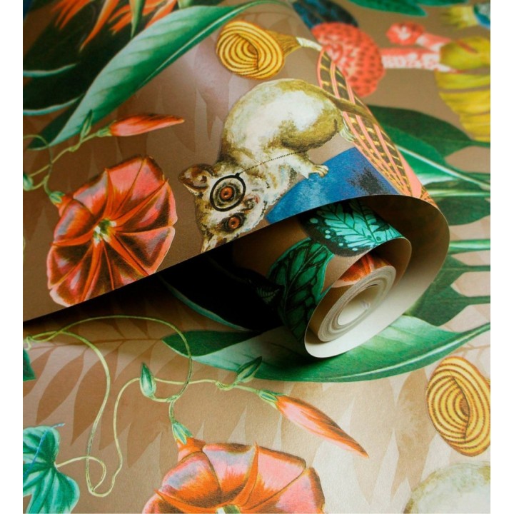 Papel pintado fauna victoriana en paraíso tropical - Wallace Exotic 684358