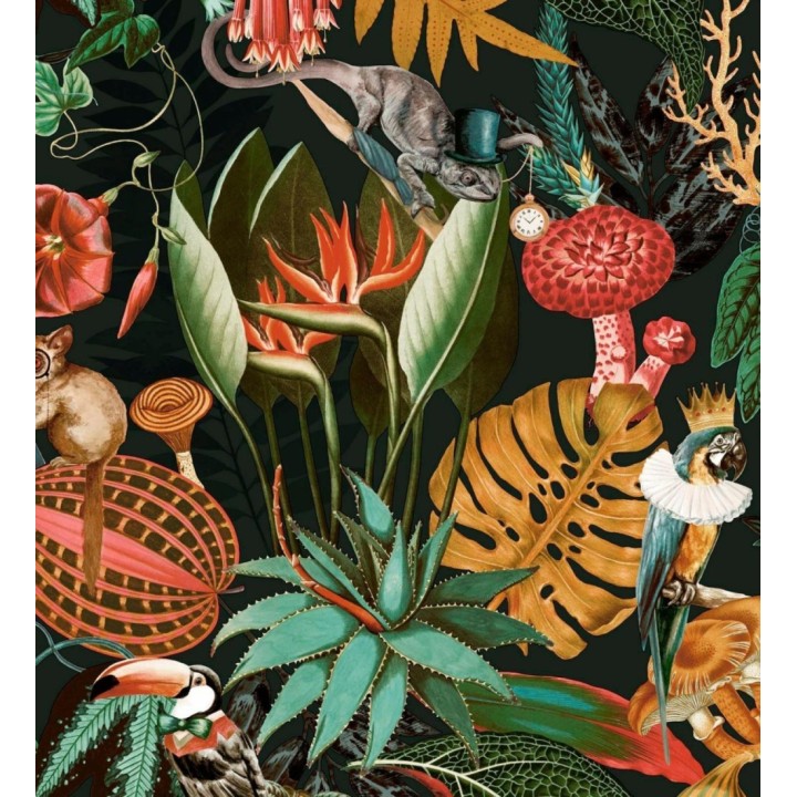 Papel pintado fauna victoriana en paraíso tropical - Wallace Exotic 684359