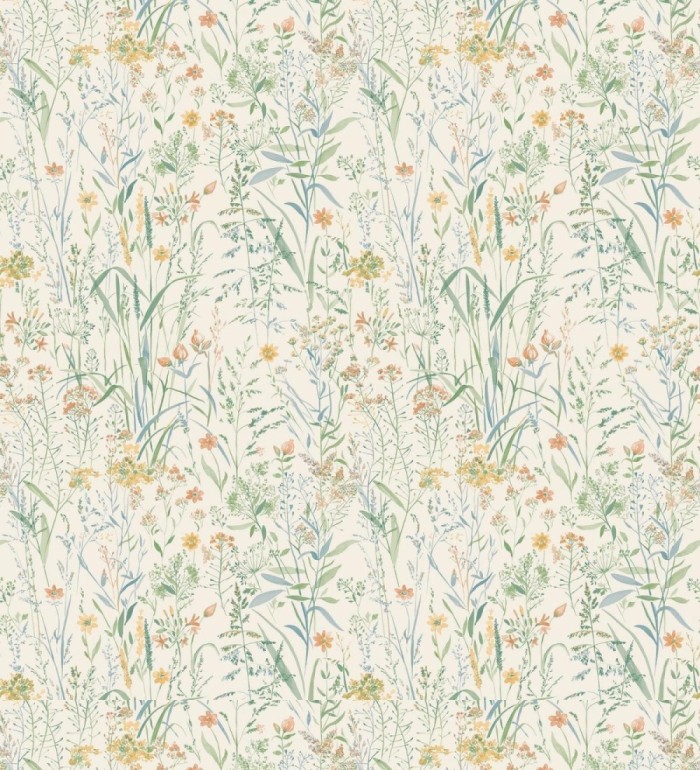 Papel pintado flores silvestres y espigas de campo - Sussex Breezy 684360