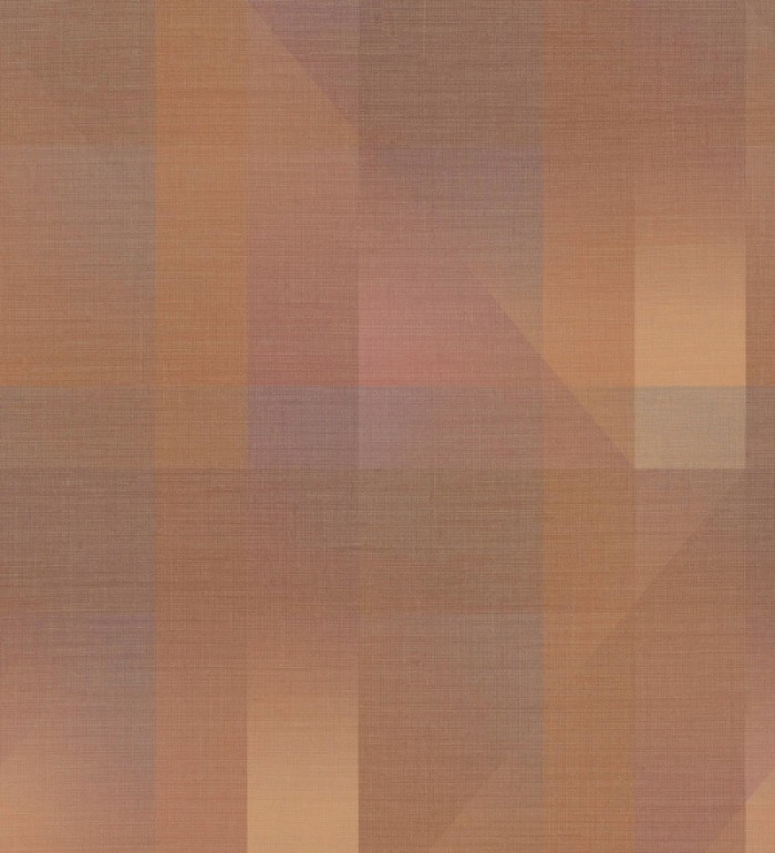 Papel pintado geometría de lino en tonos rojizos - Eindhoven Overlay 684364