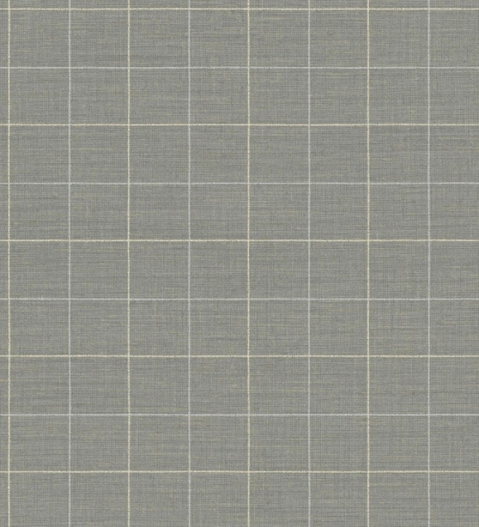 Papel pintado de cuadros fondo gris tejido de sastrería - Cardiff Squared 684369
