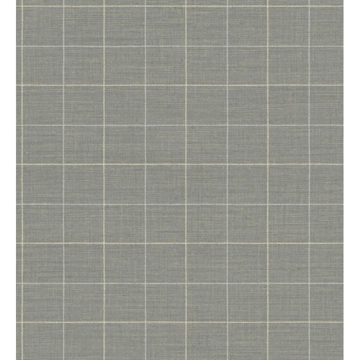 Papel pintado de cuadros fondo gris tejido de sastrería - Cardiff Squared 684369