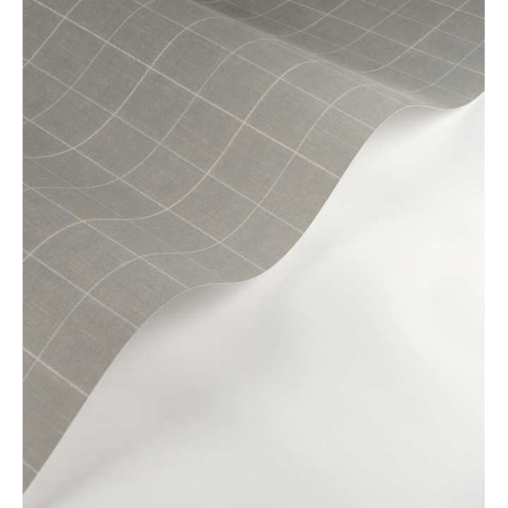 Papel pintado de cuadros fondo gris tejido de sastrería - Cardiff Squared 684369