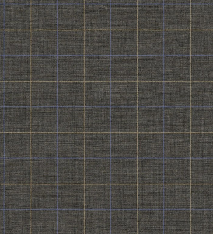 Papel pintado de cuadros fondo color café oscuro tejido de sastrería - Cardiff Squared 684370