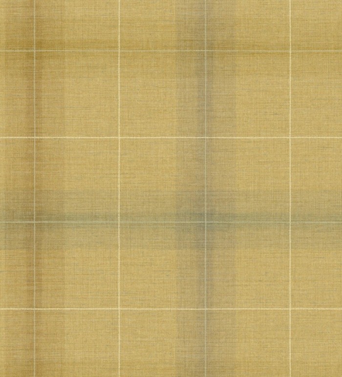 Papel pintado cuadros escoceses tartan fondo amarillo mostaza - Nottingham Expansive 684371