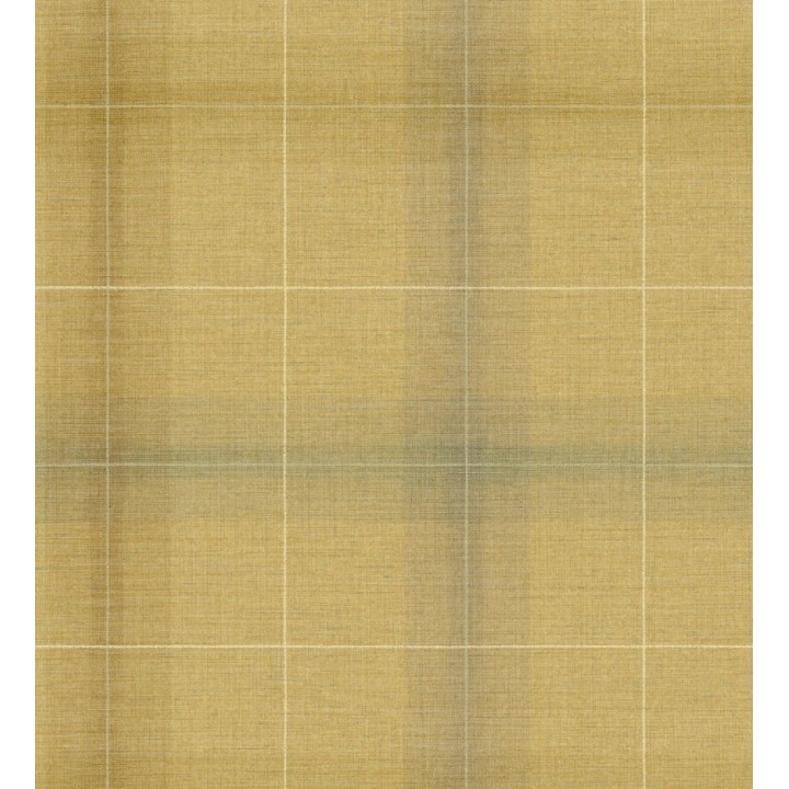 Papel pintado cuadros escoceses tartan fondo amarillo mostaza - Nottingham Expansive 684371