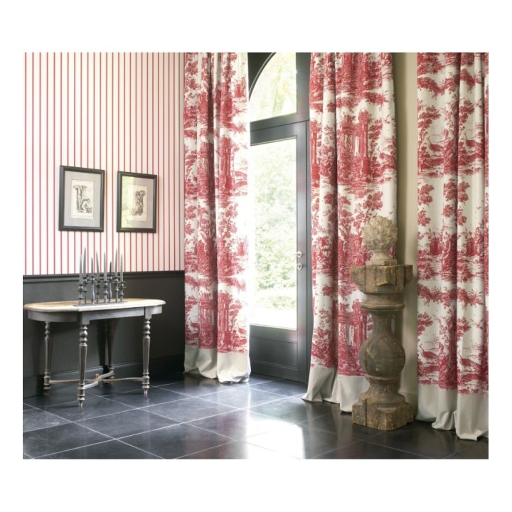 Papel pintado rayas clásicas finas azul - Albert Stripes 126498