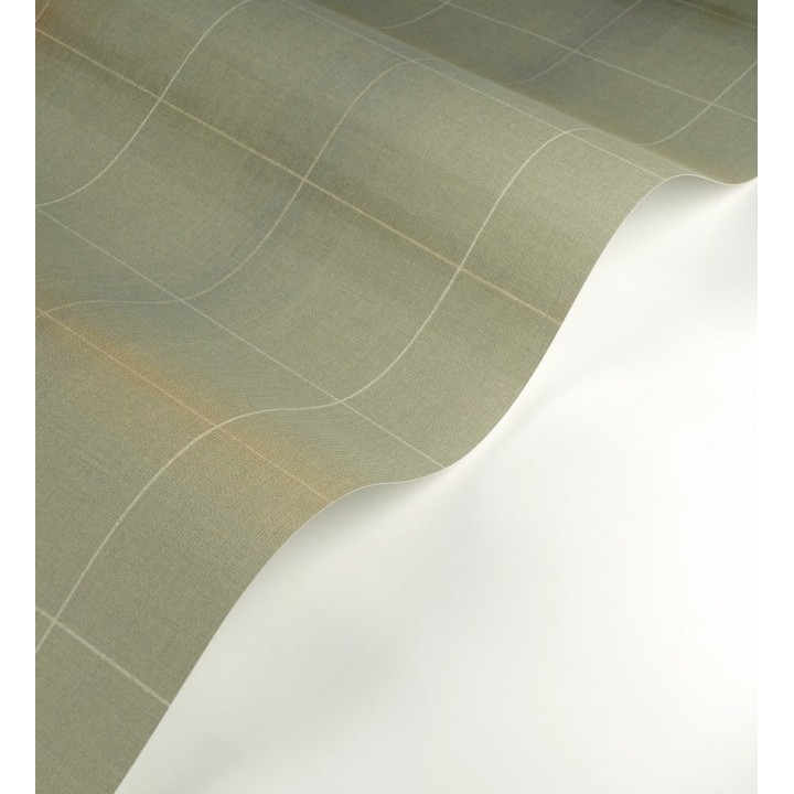 Papel pintado cuadros escoceses tartan fondo verdes salvia - Nottingham Expansive 684372