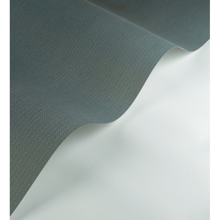 Papel pintado textil con diseño de espigas color turquesa - Houston Plaited 684376