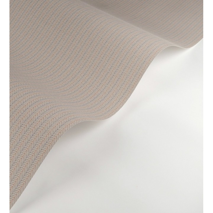Papel pintado textil con diseño de espigas color marrón ciruela - Houston Plaited 684379