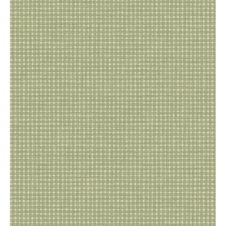 Papel pintado tejido de microcuadros tonos verde tenue - Lozoya Crossed 684383