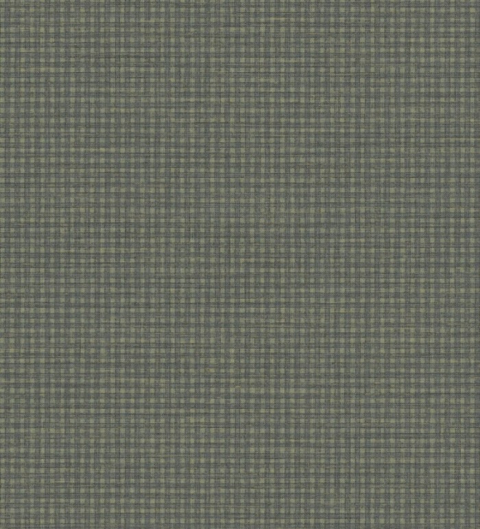 Papel pintado tejido de microcuadros tonos oscuro - Lozoya Crossed 684384
