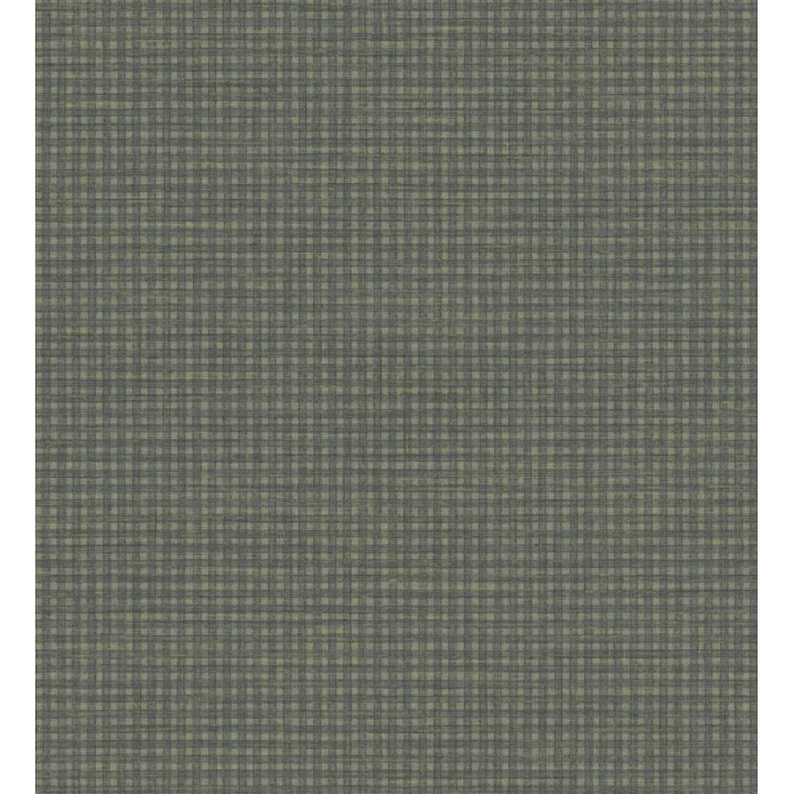 Papel pintado tejido de microcuadros tonos oscuro - Lozoya Crossed 684384