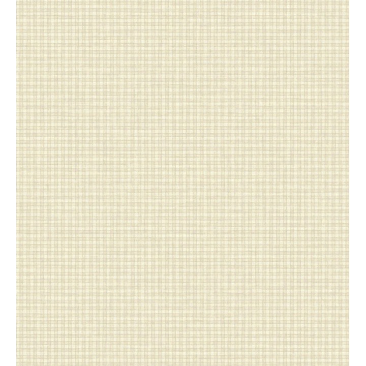 Papel pintado tejido de microcuadros tonos beige y arena - Lozoya Crossed 684385