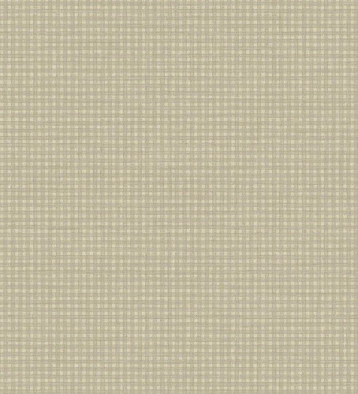 Papel pintado tejido de microcuadros tonos beige grisáceos - Lozoya Crossed 684387