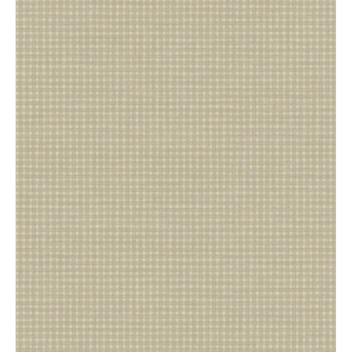 Papel pintado tejido de microcuadros tonos beige grisáceos - Lozoya Crossed 684387
