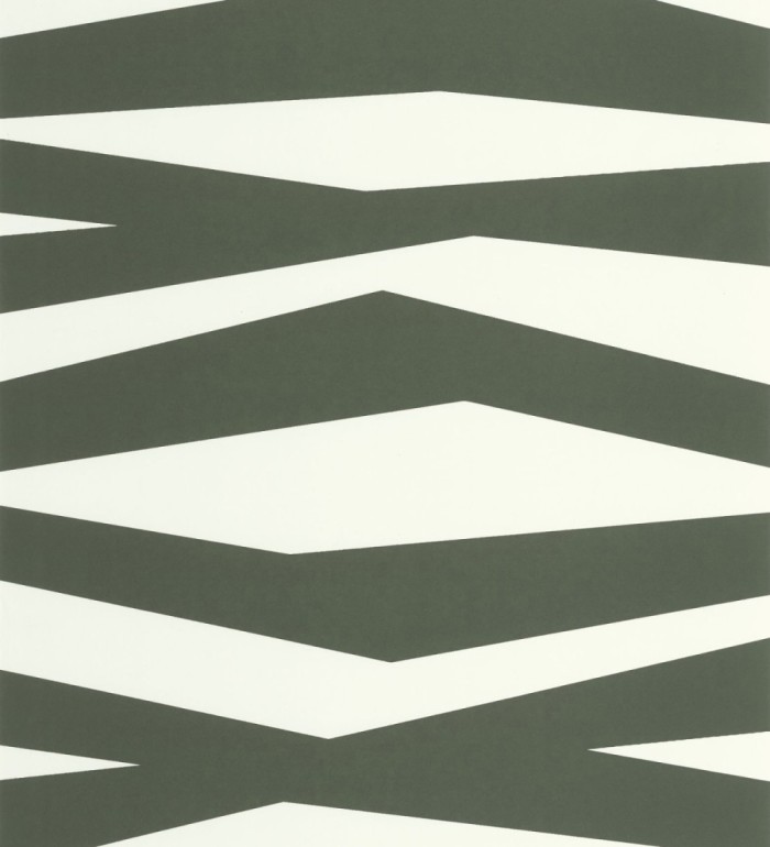 Papel pintado abstracción lineal en relieve arenoso tono verde oscuro - Ibiza Intertwined 684395