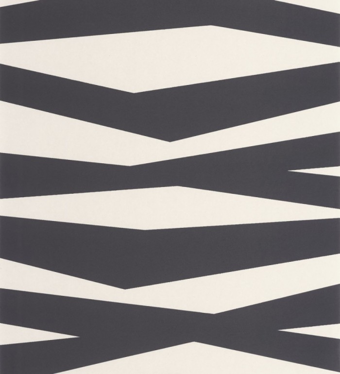 Papel pintado abstracción lineal en relieve arenoso tono gris carbón - Ibiza Intertwined 684396