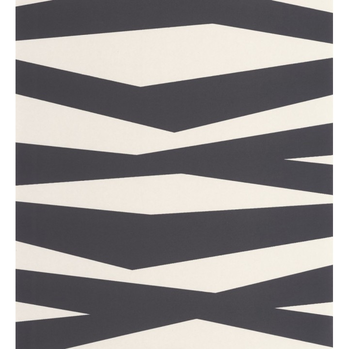 Papel pintado abstracción lineal en relieve arenoso tono gris carbón - Ibiza Intertwined 684396