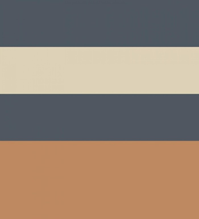 Papel pintado de franjas colocación abstracta tonos azul terracota y beige - Doha Level 684398