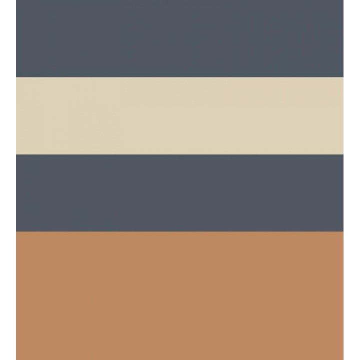 Papel pintado de franjas colocación abstracta tonos azul terracota y beige - Doha Level 684398