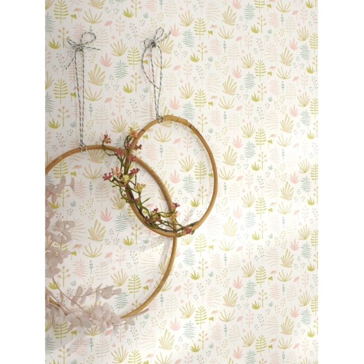 Papel pintado infantil hojas pequeñas - Tiny Forest 126511