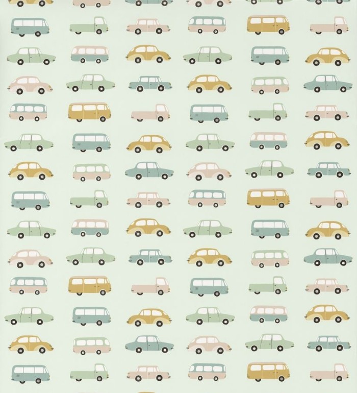 Papel pintado infantil coches antiguos - Vintage Cars 126519
