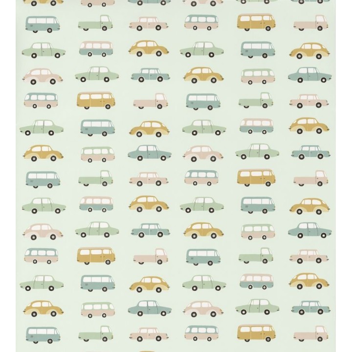 Papel pintado infantil coches antiguos - Vintage Cars 126519