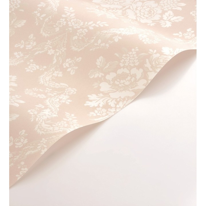 Papel pintado damasco rosa empolvado estilo romántico - Adelheid Ornate 684426