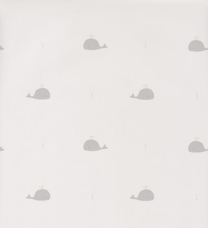 Papel pintado infantil de ballenas pequeñas - Baby Whales 126524