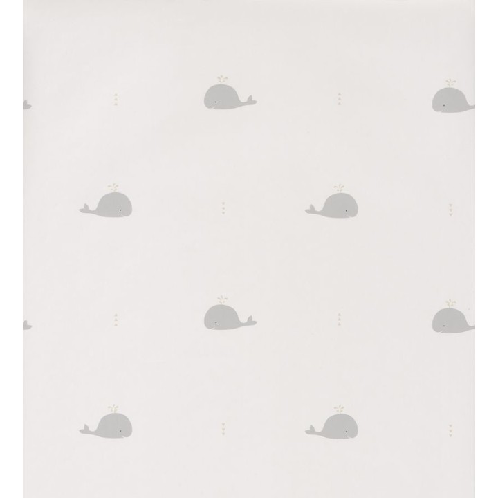 Papel pintado infantil de ballenas pequeñas - Baby Whales 126524