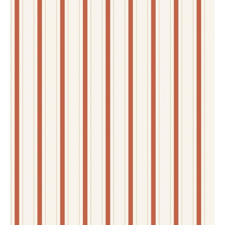 Papel pintado rayas clásicas finas en rojo - Albert Stripes 684440